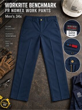 Workrite Benchmark Men’s FR Nomex Work Pants Arc Rated